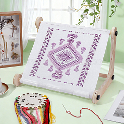 Beech Wooden Embroidery Hoop Holder Stand&nbsp;AJEW-WH0410-86