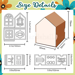 House Theme Carbon Steel Cutting Dies Stencils&nbsp;DIY-WH0309-3840