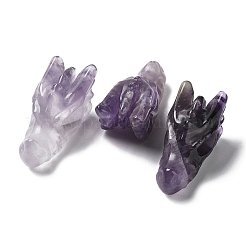 Natural Gemstone Healing Dragon Head Figurines&nbsp;DJEW-L010-05
