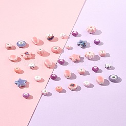 68Pcs 16 Styles Handmade Porcelain Beads&nbsp;PORC-FS0001-11