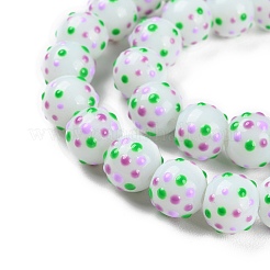 Baking Paint Glass Beads Strands&nbsp;LAMP-F032-07A