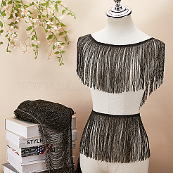 Polyester Tassel Lace Trim&nbsp;SRIB-WH0011-251B-01