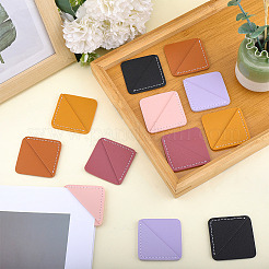 12Pcs 6 Colors Imitation Leather Book Bookmarks&nbsp;AJEW-CL0002-10