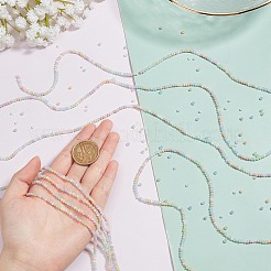 10 Strands Opaque Glass Beads Strands&nbsp;GLAA-FH0001-38