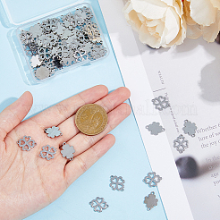 80Pcs 2 Styles 201 Stainless Steel Connector Charms&nbsp;STAS-DC0014-61