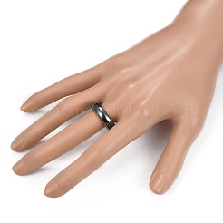 Non-Magnetic Synthetic Hematite Finger Rings&nbsp;RJEW-J005-03