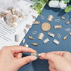 Unicraftable 32Set 4 Style 304 Stainless Steel Box Clasps&nbsp;STAS-UN0023-40