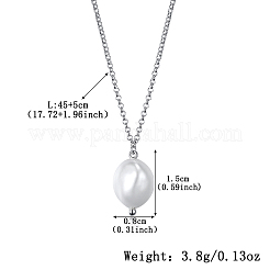 S925 Silver Freshwater Pearl Necklace Elegant Jewelry Set for Formal Occasions&nbsp;EC3448-2