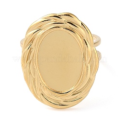 304 Stainless Steel Open Cuff Ring Components&nbsp;STAS-Q308-05G