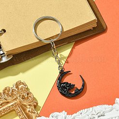 Alloy Moon Pendant Keychain&nbsp;KEYC-JKC00720-01