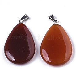Natural Carnelian/Red Agate Pendants&nbsp;G-N0325-04