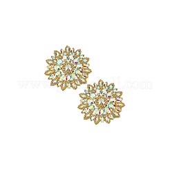 2Pcs Alloy with Rhinestone Handicraft Beading Appliques&nbsp;AJEW-FG0004-29A