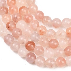 Natural Peach Blossom Pink Persian Jade Beads Strands&nbsp;G-NH0071-A01-8mm