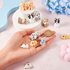 16Pcs 8 Styles Opaque Resin Pendants&nbsp;RESI-TA0002-23