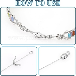 600Pcs 304 Stainless Steel Bead Tips&nbsp;STAS-PH0005-84