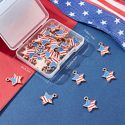 Alloy Enamel Pendants&nbsp;ENAM-SC0003-15