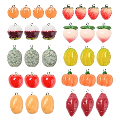 10Pcs 10 Style Resin Pendants&nbsp;RESI-YW0001-17