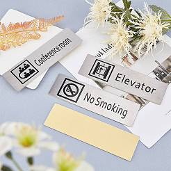 430 Stainless Steel Sign Stickers&nbsp;STAS-GF0001-06D