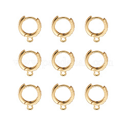 Eco-Friendly Brass Earring Hoops Findings&nbsp;KK-TA0007-40