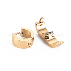 304 Stainless Steel Huggie Hoop Earring Findings&nbsp;X-STAS-S116-261G
