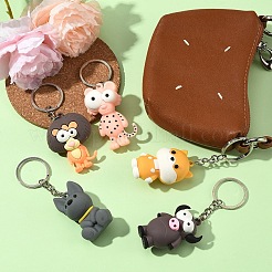 16Pcs 8 Style Plastic Keychains&nbsp;KEYC-YW00234