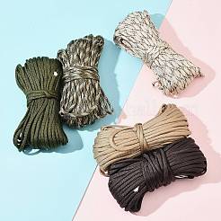 100M 5 Colors 7 Inner Cores Polyester & Spandex Cord Ropes&nbsp;RCP-LS0001-01G