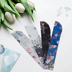 8Pcs 4 Styles Silk Cloth Floral Print Chinese Folding Fan Storage Bags&nbsp;ABAG-CY0001-05