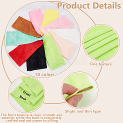 10 Colors Polyester Velvet Cloths Fabric&nbsp;FIND-WH0152-615