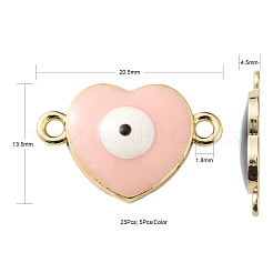 25Pcs 5 Colors Light Gold Alloy Links Connectors&nbsp;ENAM-LS0001-83