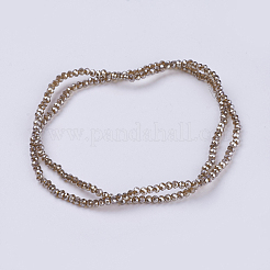Electroplate Glass Beads Strands&nbsp;GLAA-F078-FP05