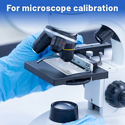 1Pc Microscope Stage Micrometer Slide Optical Glass Measuring Tool&nbsp;AJEW-CA0005-58