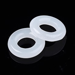 Imitation Jade Glass Linking Rings&nbsp;GLAA-S054-35B-A02