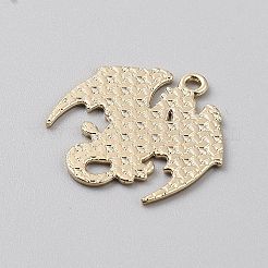 Golden Plated Alloy Enamel Pendants&nbsp;ENAM-CJC0001-21G-02