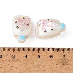 Printed Opaque Acrylic Beads&nbsp;OACR-B054-01M
