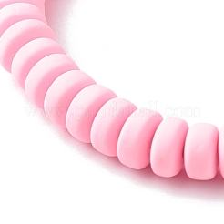Handmade Polymer Clay Beads Stretch Bracelets&nbsp;BJEW-JB06564