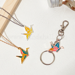 6 Colors Alloy Open Back Bezel Pendants&nbsp;PALLOY-OC0002-07-RS