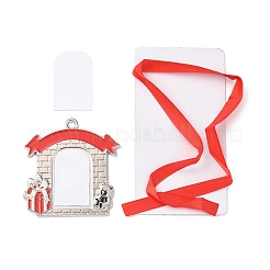Christmas Themed Sublimation Blank Alloy Pendant Decorations&nbsp;DIY-L070-01C