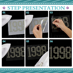 1998 Glass Hotfix Rhinestone&nbsp;DIY-WH0661-24