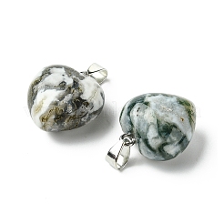 Natural Tree Agate Pendants&nbsp;G-F820-10A-29