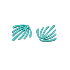 Spray Painted Alloy Pendants&nbsp;PALLOY-Q433-029E-RS