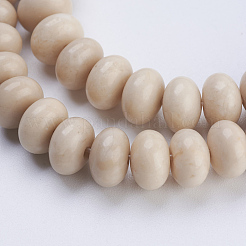 Natural Petrified Wood Beads Strands&nbsp;G-P354-07-8x5mm