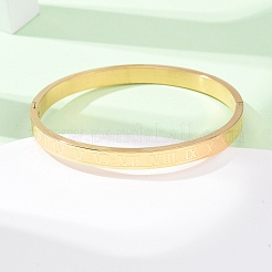 304 Stainless Steel Hinged Bangles for Women&nbsp;BJEW-B161-09G