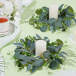 2Pcs Silk Cloth & PE Plastic Candle Garland&nbsp;AJEW-SP0004-46