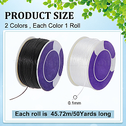 2 Rolls 2 Colors Nylon Thread&nbsp;NWIR-WR0001-02