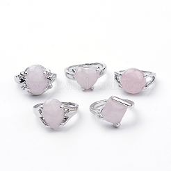 Natural Rose Quartz Rings&nbsp;G-S242-09-B