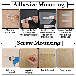 Rectangle Acrylic Wall Document Holder&nbsp;AJEW-WH0643-007