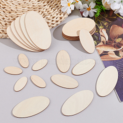 50Pcs 5 Styles Unfinished Wood Sheets&nbsp;WOOD-WR0001-05
