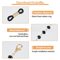 2Pcs Iron Eyeglasses Chains&nbsp;IFIN-FH0001-90