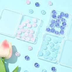 20Pcs Transparent Spray Painted Glass Beads&nbsp;GLAA-FS0002-40C