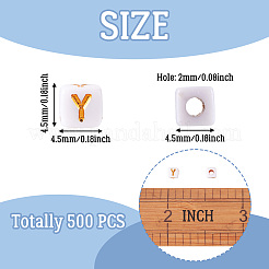 Opaque Acrylic Beads&nbsp;MACR-TAG0001-07Y